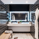The dressing room for the shower suite